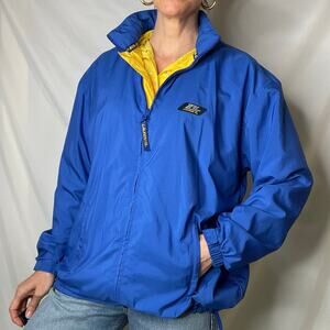 Lauren Ralph Lauren polo sport windbreaker jacket blue yellow oversized preppy M